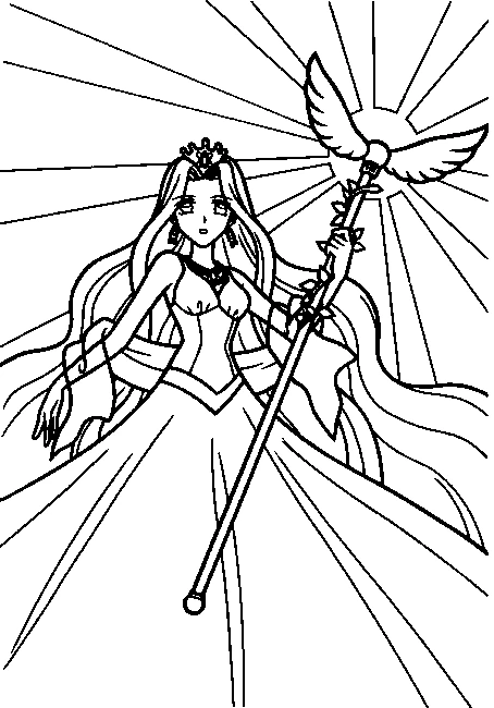 Joli coloriage Pichi Pichi Pitch: Mélodie des sirènes #53670 de la collection Animé et Manga, prêt à imprimer pour petits et grands