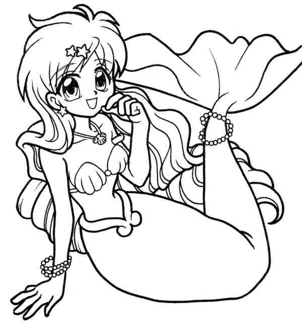 Coloriage gratuit Pichi Pichi Pitch: Mélodie des sirènes #53776 de la collection Animé et Manga à imprimer