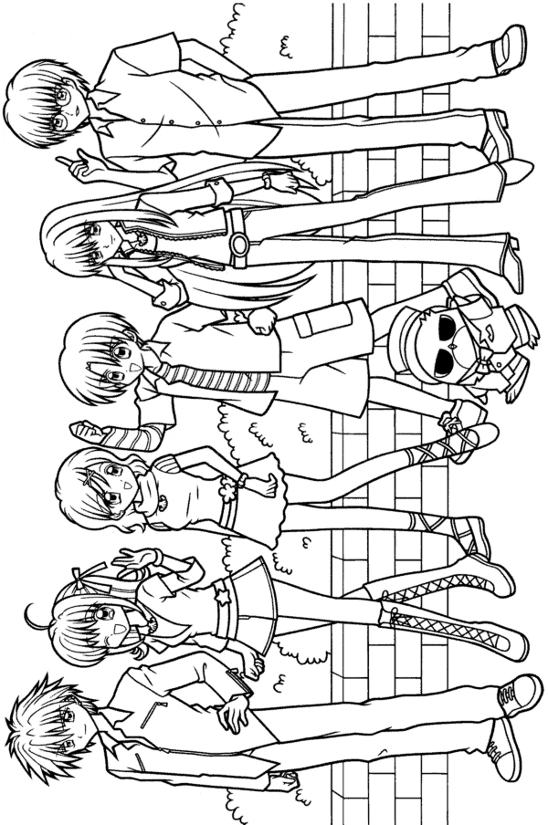 Coloriage gratuit Pichi Pichi Pitch: Mélodie des sirènes #53780 de la collection Animé et Manga à imprimer