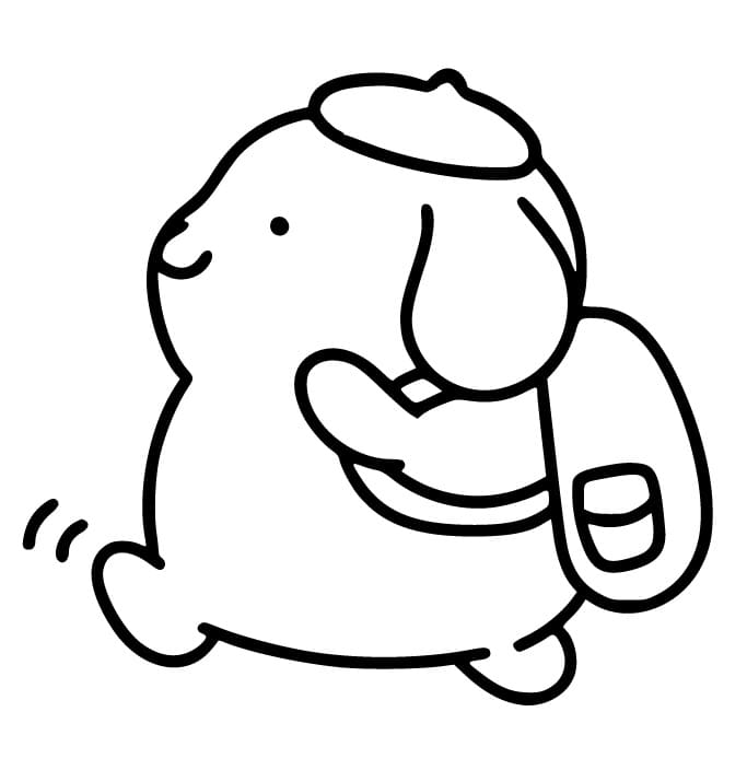 Coloriage gratuit Pompompurin #211453 de la collection Animé et Manga à imprimer