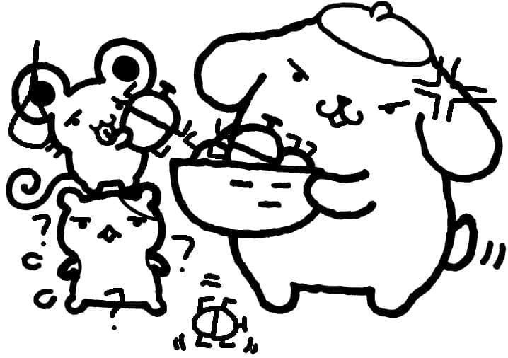 Coloriage gratuit pour enfants et adultes Pompompurin #211460, collection Animé et Manga Coloriage gratuit pour enfants et adultes Pompompurin #211460, collection Animé et Manga
