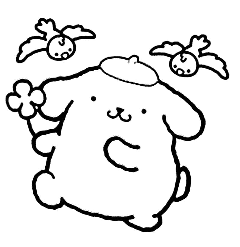 Coloriage gratuit Pompompurin #211462 de la collection Animé et Manga à imprimer