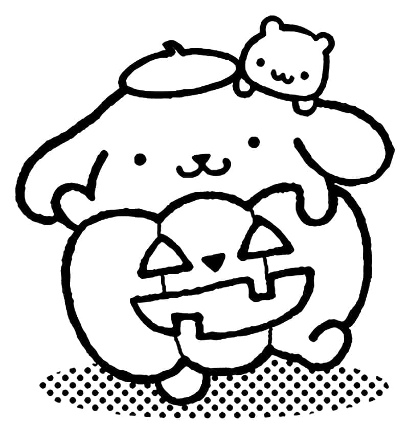 Coloriage gratuit Pompompurin #211464 de la collection Animé et Manga à imprimer
