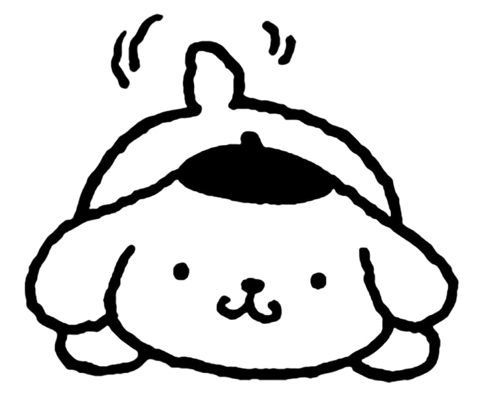 Coloriage gratuit Pompompurin #211466 de la collection Animé et Manga à imprimer