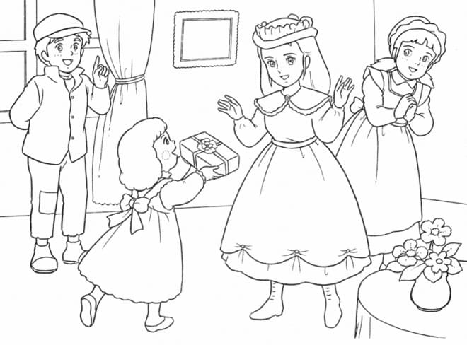 Dessin Princesse Sarah #202101 à colorier de la série Animé et Manga, gratuit à télécharger et imprimer