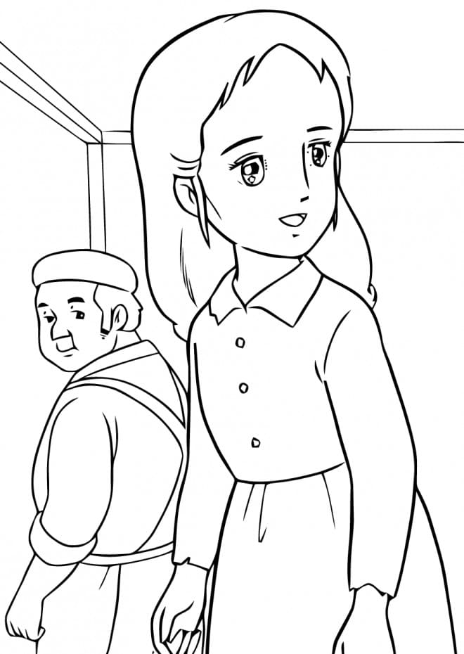 Dessin à colorier: Princesse Sarah (Animé et Manga) #202116 - Coloriages à Imprimer Gratuits