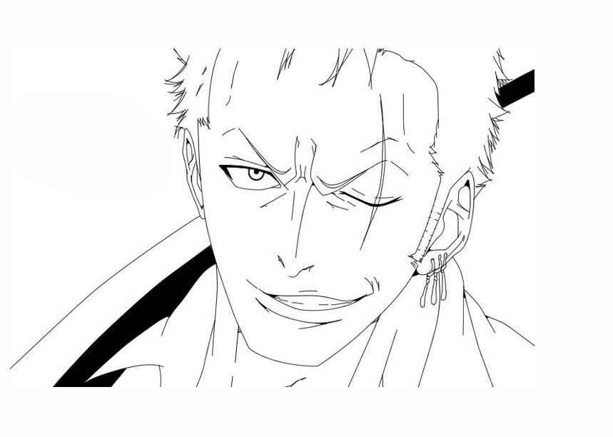 Coloriage gratuit Roronoa Zoro #172494 de la collection Animé et Manga à imprimer