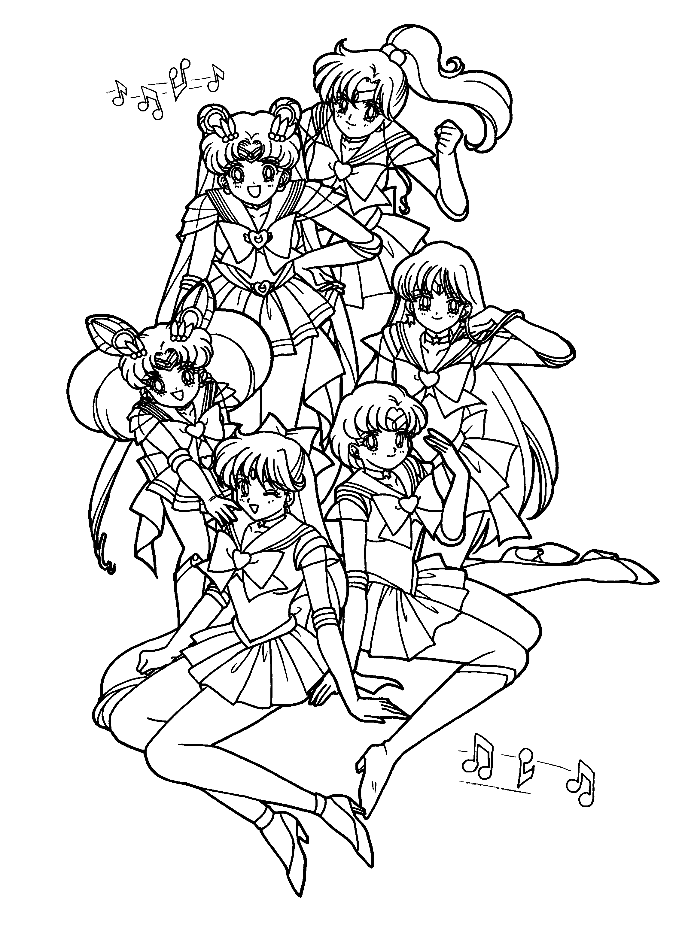Coloriage gratuit Sailor Moon #50235 de la collection Animé et Manga à imprimer