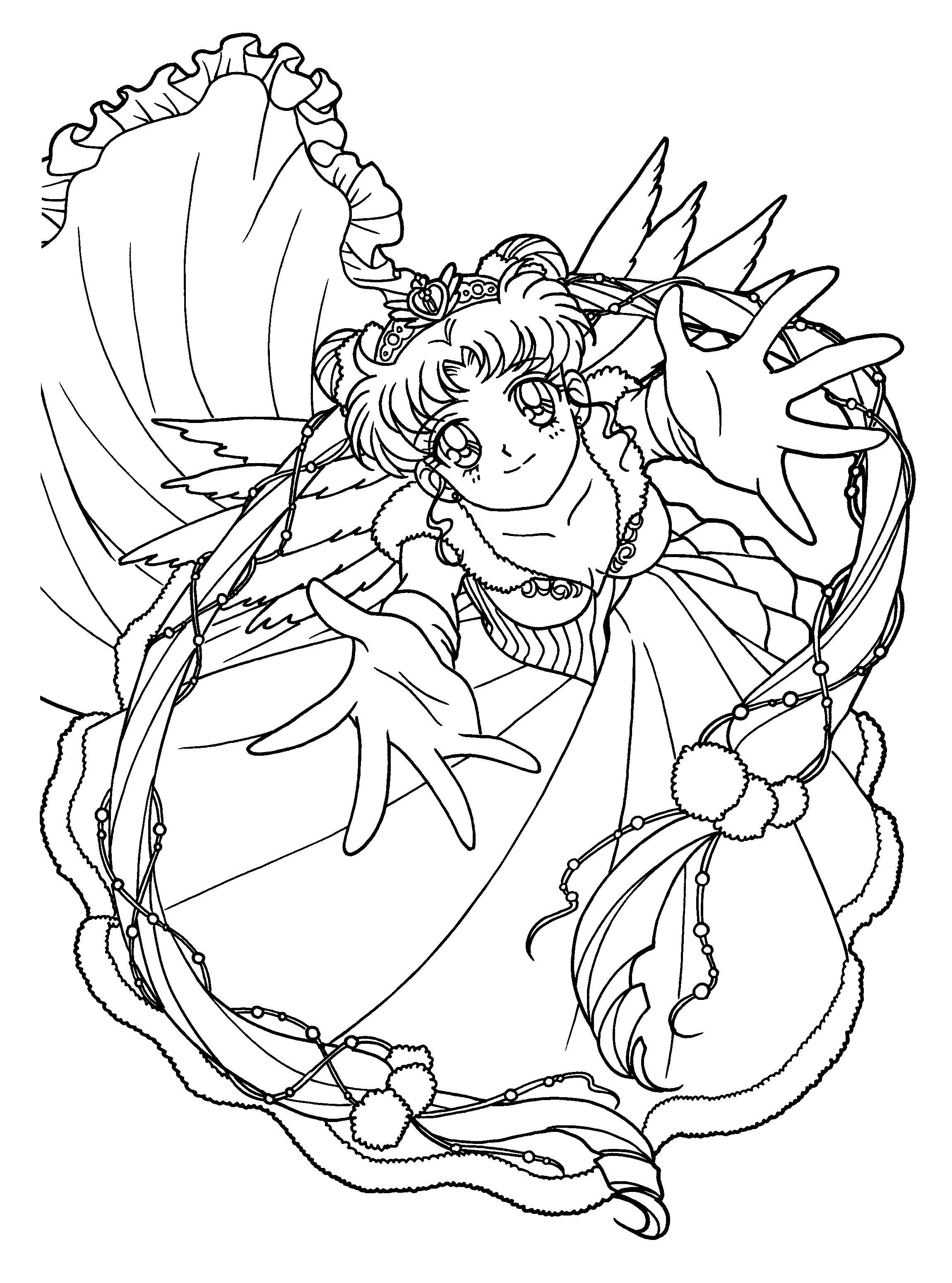 Page de coloriage Sailor Moon #50259, collection Animé et Manga, à imprimer et colorier