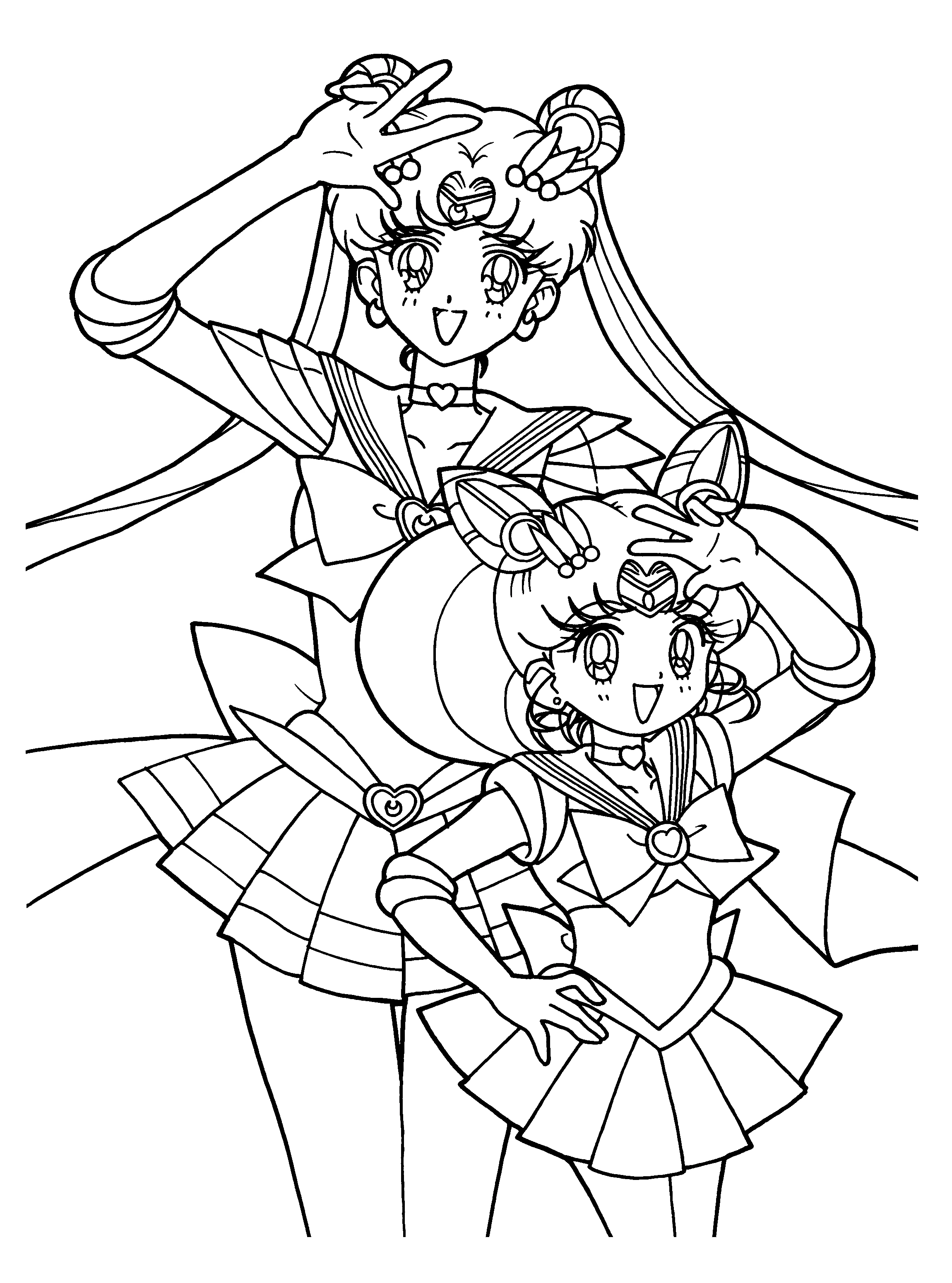 Coloriage gratuit Sailor Moon #50260 de la collection Animé et Manga à imprimer