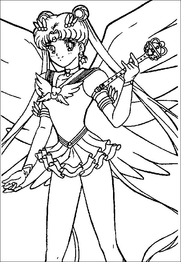 Coloriage imprimable Sailor Moon #50294 de la collection Animé et Manga à colorier aux crayons