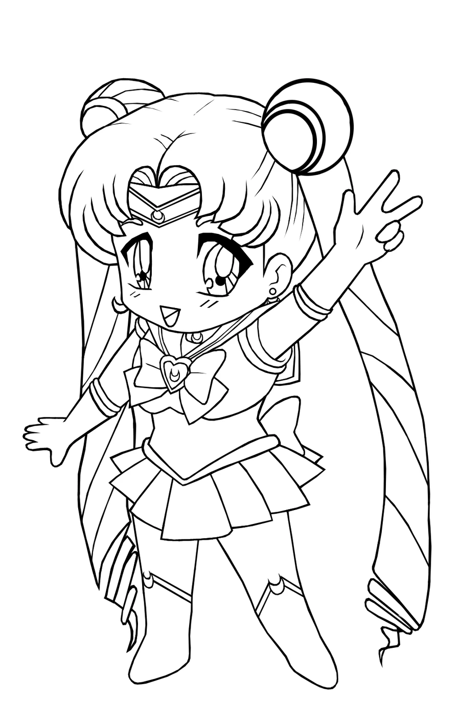 Joli coloriage Sailor Moon #50309 de la collection Animé et Manga, prêt à imprimer pour petits et grands Joli coloriage Sailor Moon #50309 de la collection Animé et Manga, prêt à imprimer pour petits et grands