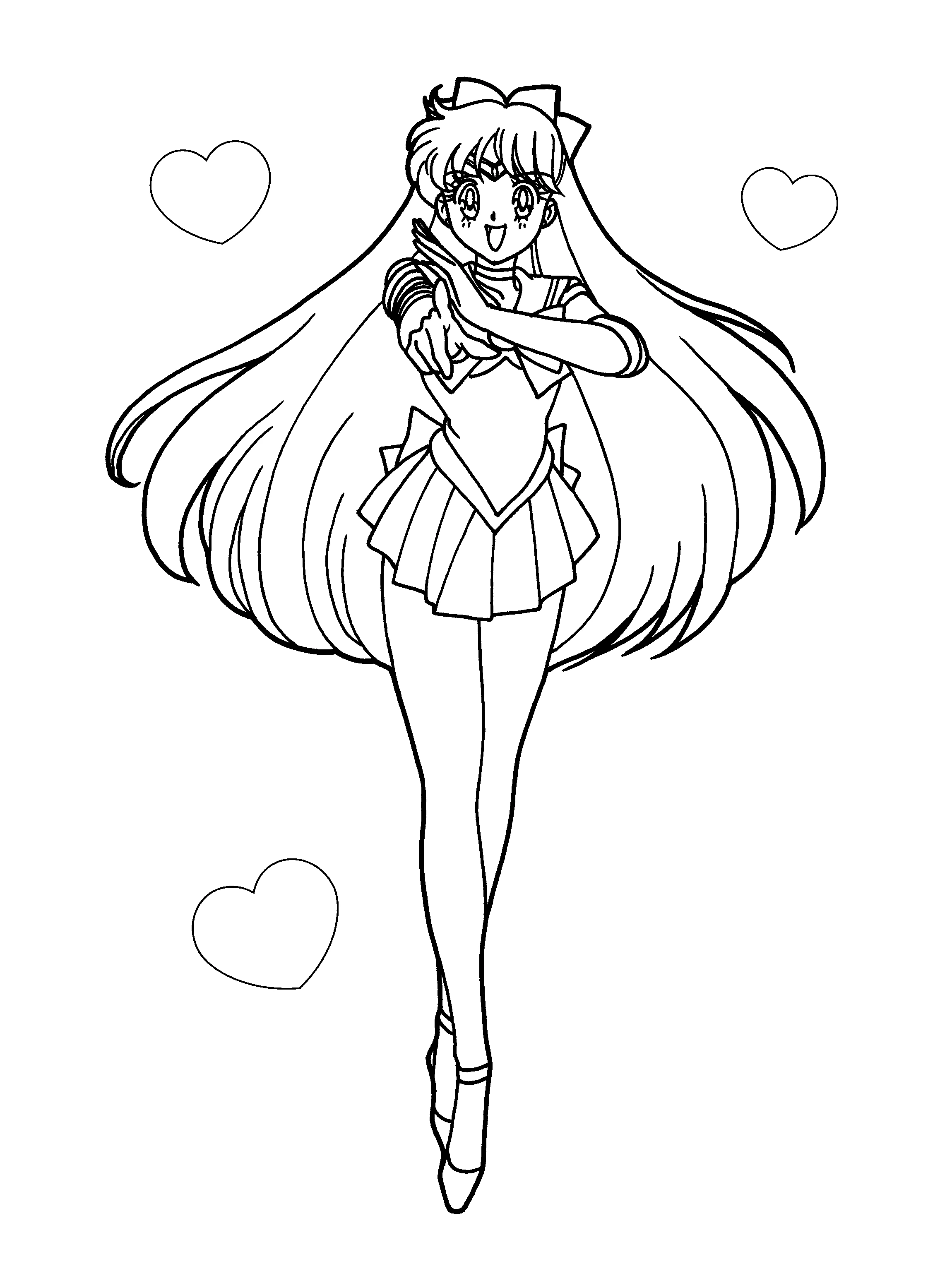 Coloriage gratuit Sailor Moon #50315 de la collection Animé et Manga à imprimer