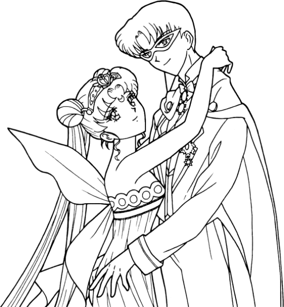 Coloriage gratuit Sailor Moon #50328 de la collection Animé et Manga à imprimer