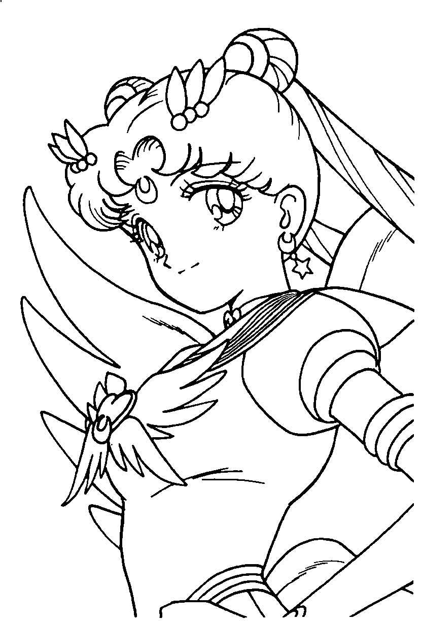 Illustration au trait Sailor Moon #50330 de la collection Animé et Manga à colorier gratuitement