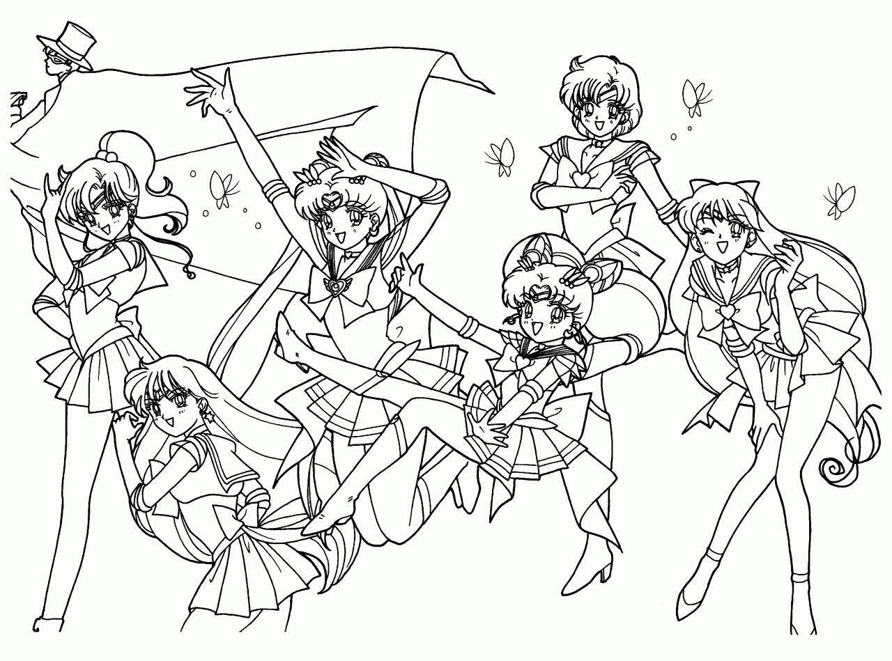 Dessin Sailor Moon #50347 à colorier de la série Animé et Manga, gratuit à télécharger et imprimer