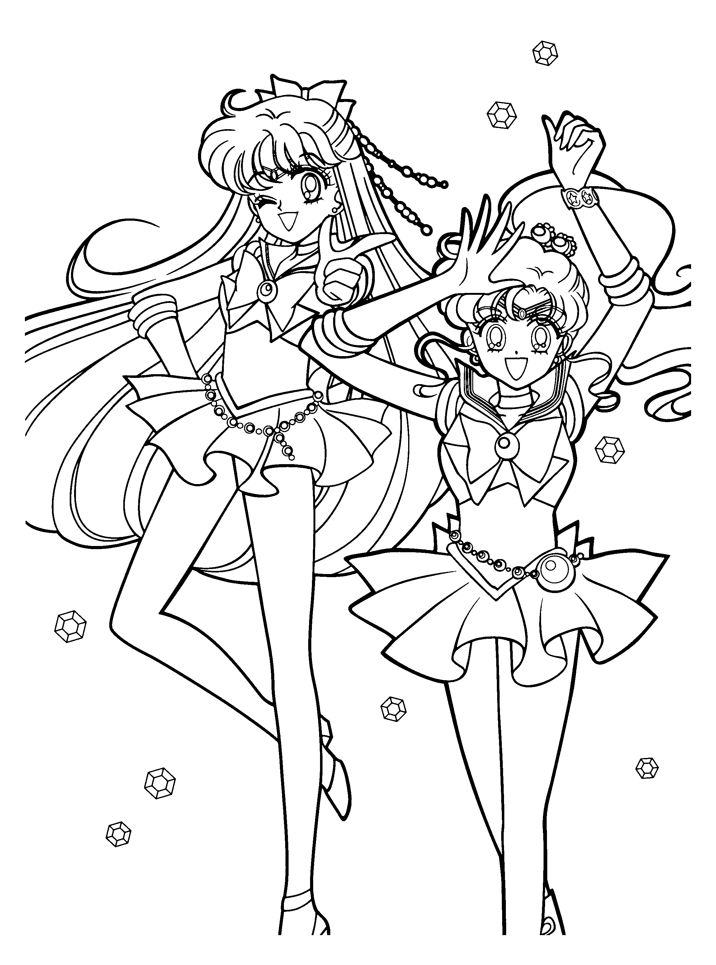 Illustration au trait Sailor Moon #50417 de la collection Animé et Manga à colorier gratuitement