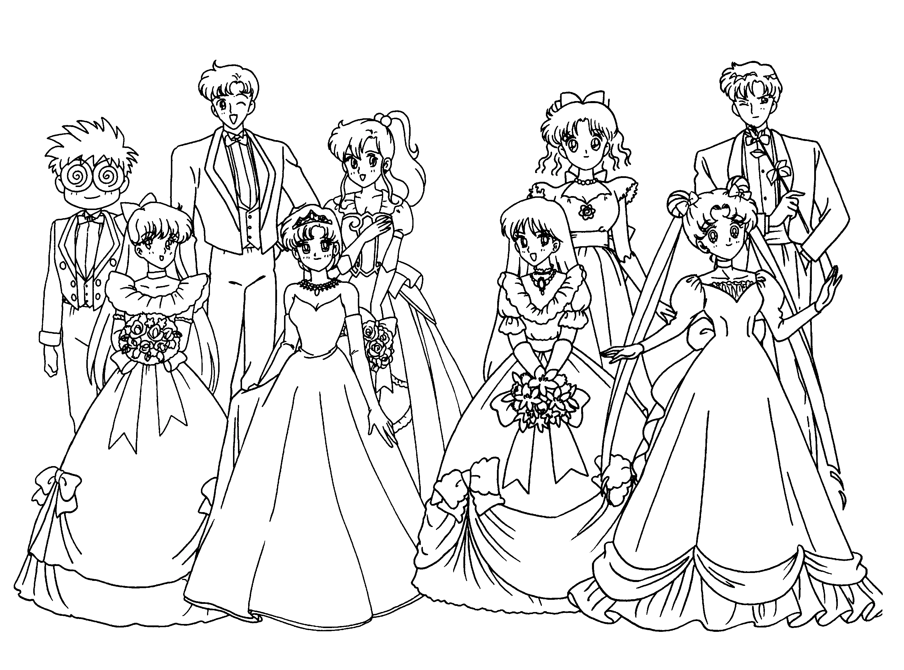 Joli coloriage Sailor Moon #50431 de la collection Animé et Manga, prêt à imprimer pour petits et grands