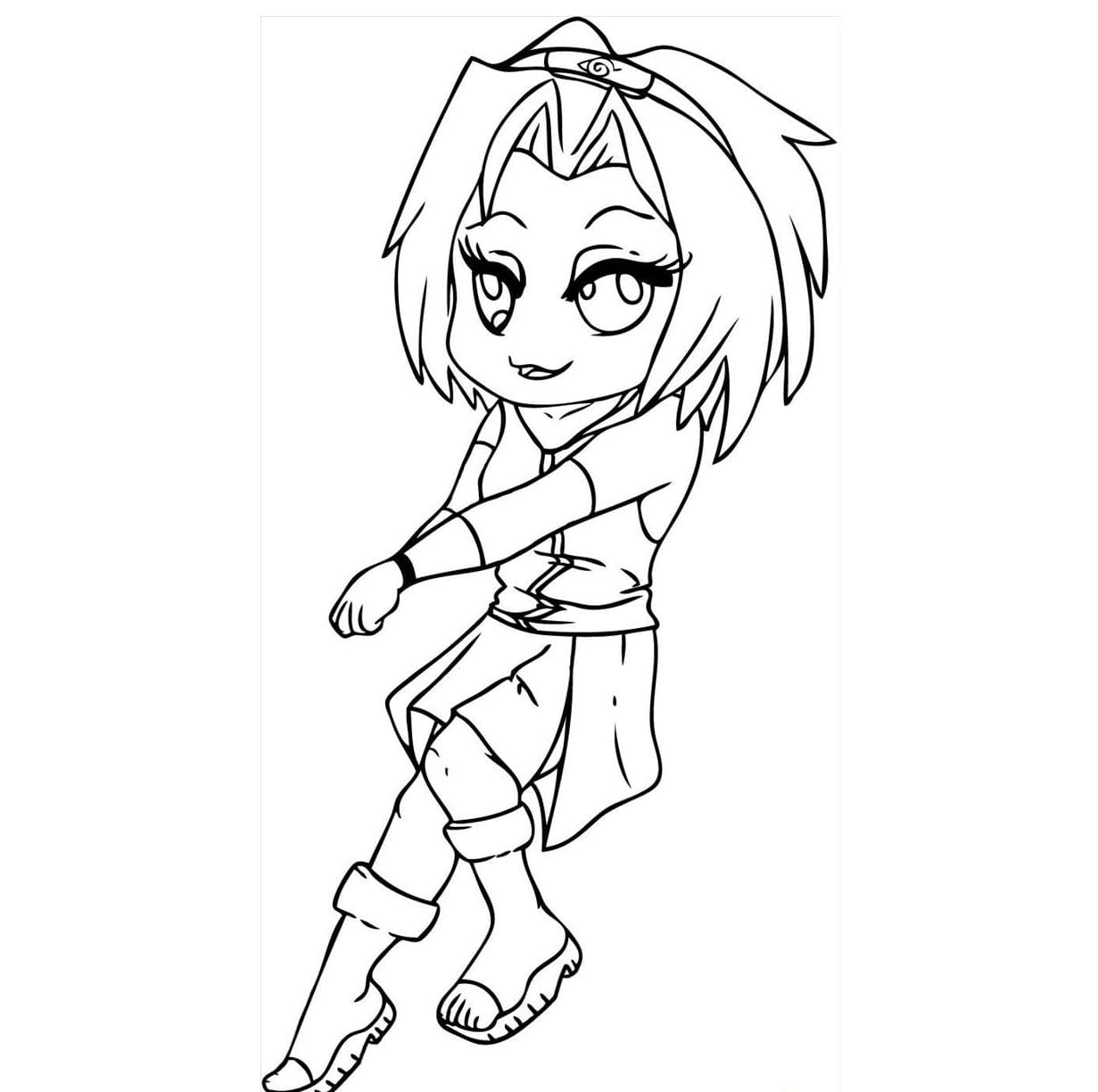 Dessin à colorier: Sakura Haruno (Animé et Manga) #179918 - Coloriages à Imprimer Gratuits