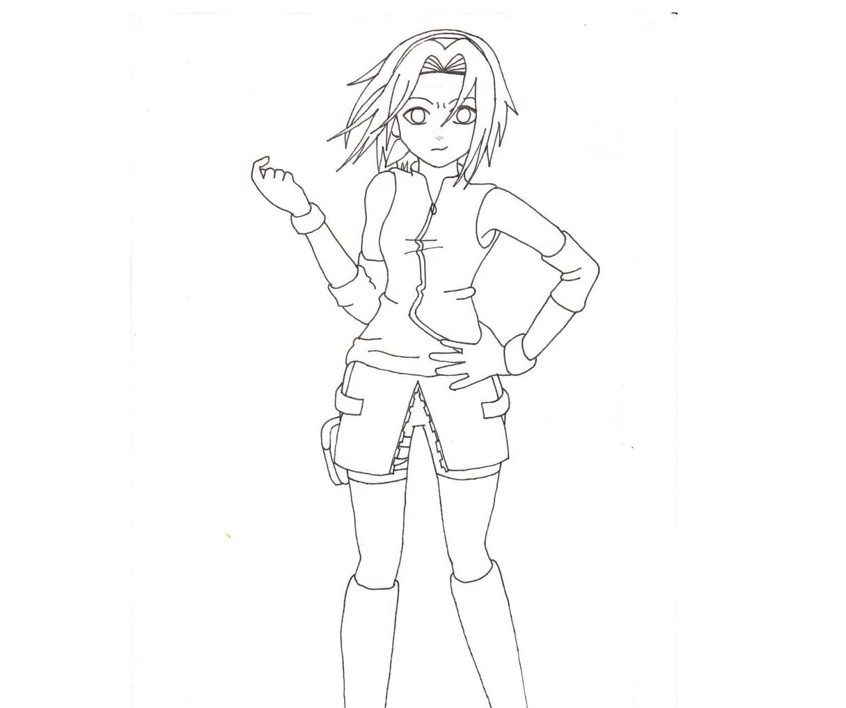 Coloriage gratuit Sakura Haruno #179925 de la collection Animé et Manga à imprimer