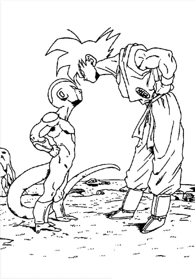Illustration au trait Sangoku #201334 de la collection Animé et Manga à colorier gratuitement
