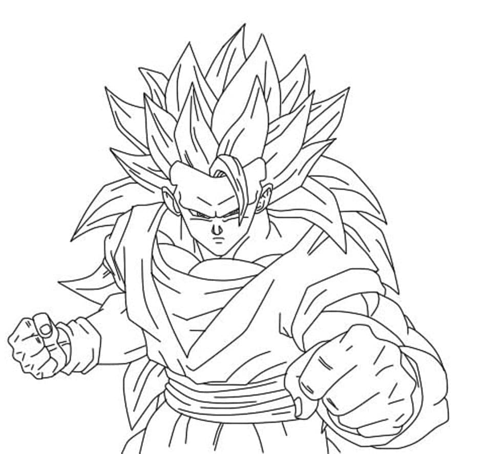 Dessin à colorier: Sangoku (Animé et Manga) #201374 - Coloriages à Imprimer Gratuits