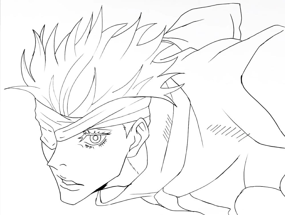 Dessin à colorier: Satoru Gojo (Animé et Manga) #220373 - Coloriages à Imprimer Gratuits