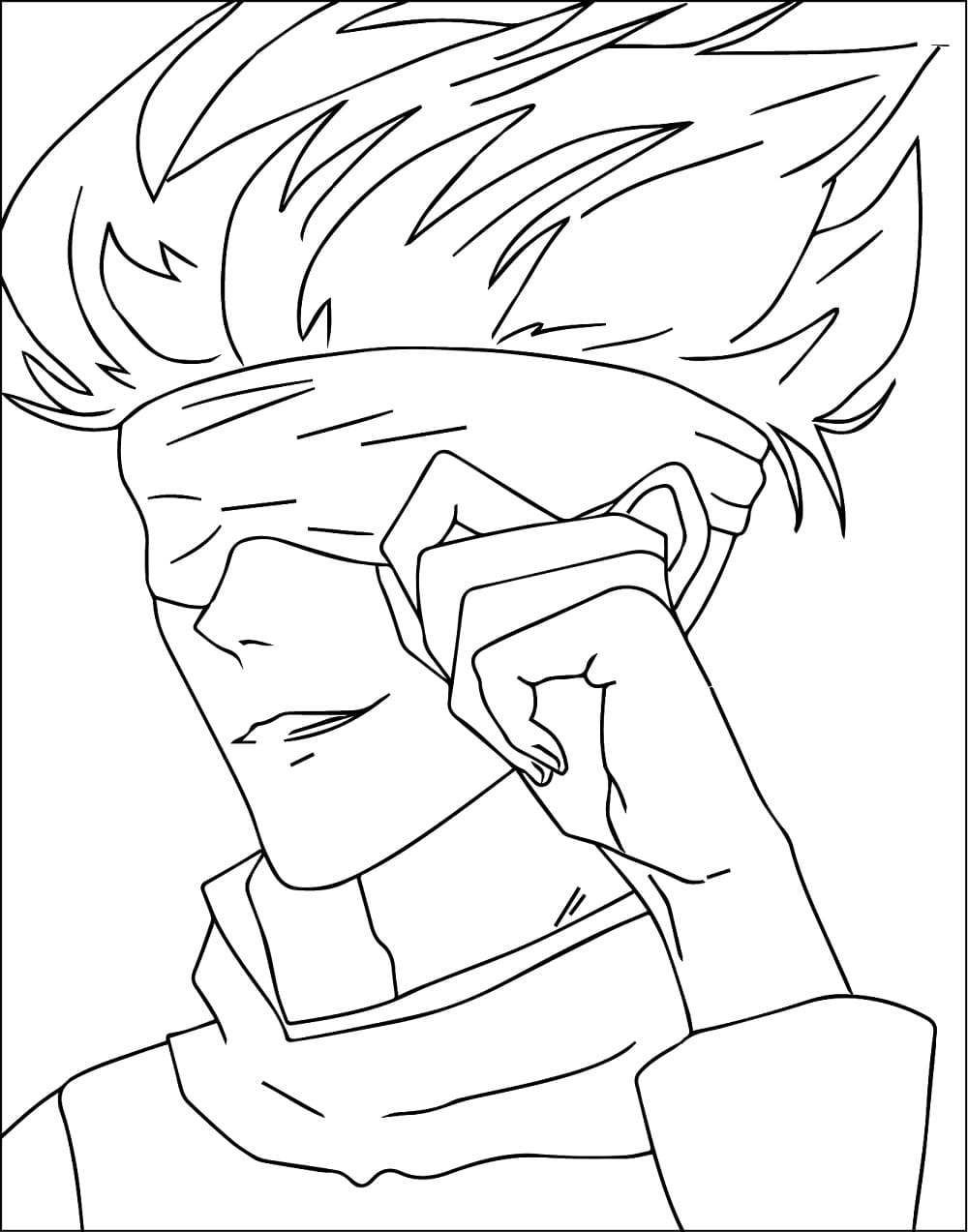 Coloriage gratuit Satoru Gojo #220379 de la collection Animé et Manga à imprimer