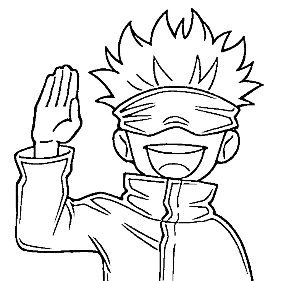 Coloriage gratuit Satoru Gojo #220384 de la collection Animé et Manga à imprimer