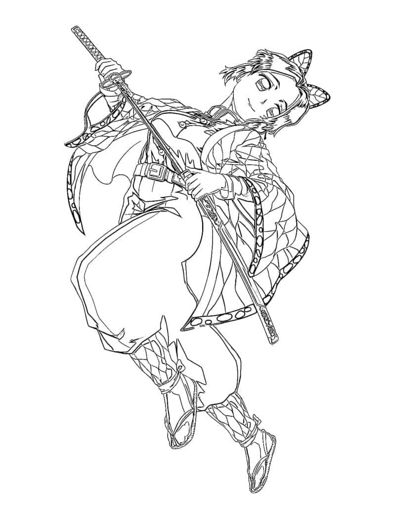 Dessin à colorier: Shinobu Kocho (Animé et Manga) #219317 - Coloriages à Imprimer Gratuits