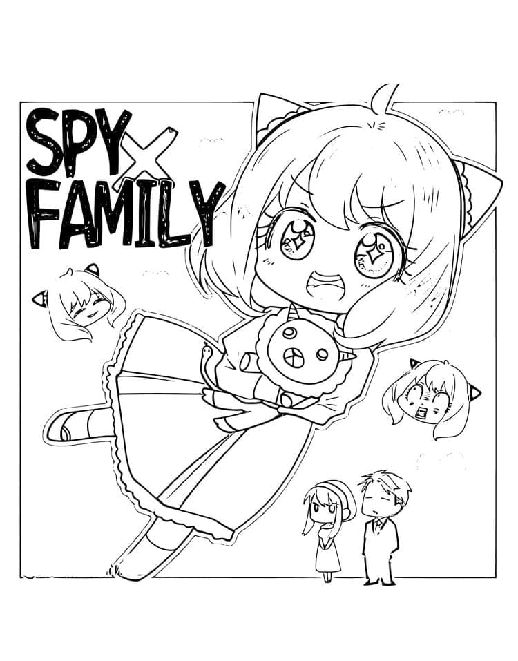 Coloriage gratuit Spy x Family #182887 de la collection Animé et Manga à imprimer