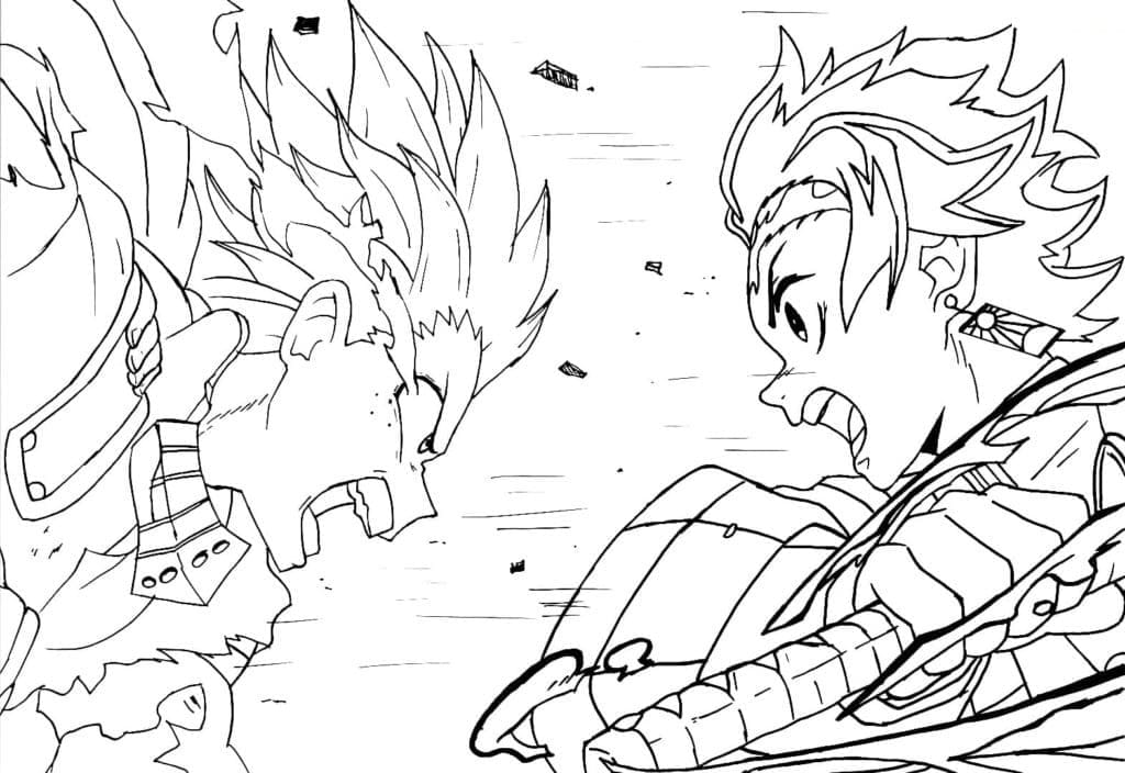 Coloriage gratuit Tanjiro #213475 de la collection Animé et Manga à imprimer