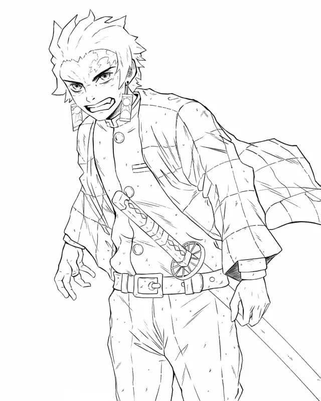 Dessin à colorier: Tanjiro (Animé et Manga) #213479 - Coloriages à Imprimer Gratuits