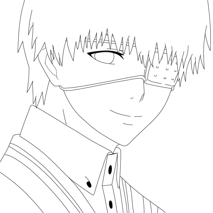 Coloriage gratuit Tokyo Ghoul #183109 de la collection Animé et Manga à imprimer