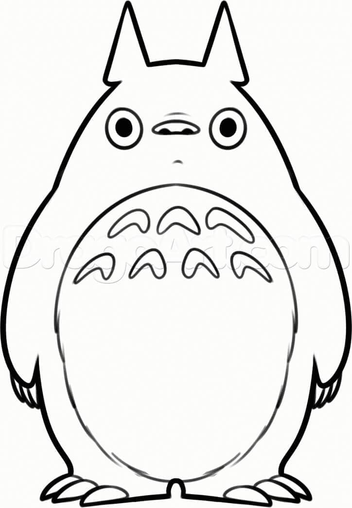Coloriage gratuit Totoro #180126 de la collection Animé et Manga à imprimer