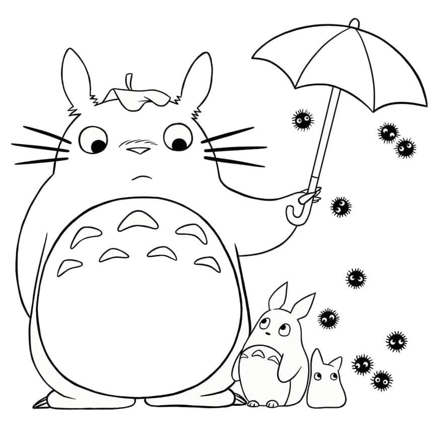 Coloriage gratuit Totoro #180147 de la collection Animé et Manga à imprimer
