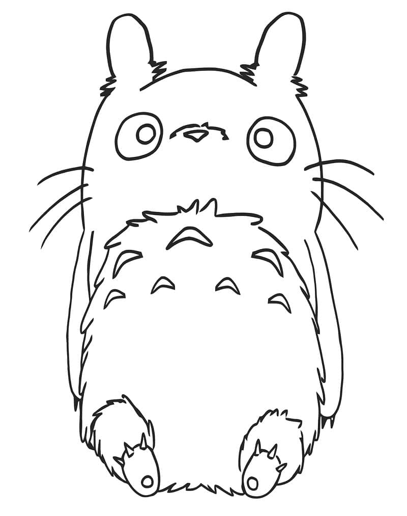 Coloriage gratuit Totoro #180153 de la collection Animé et Manga à imprimer