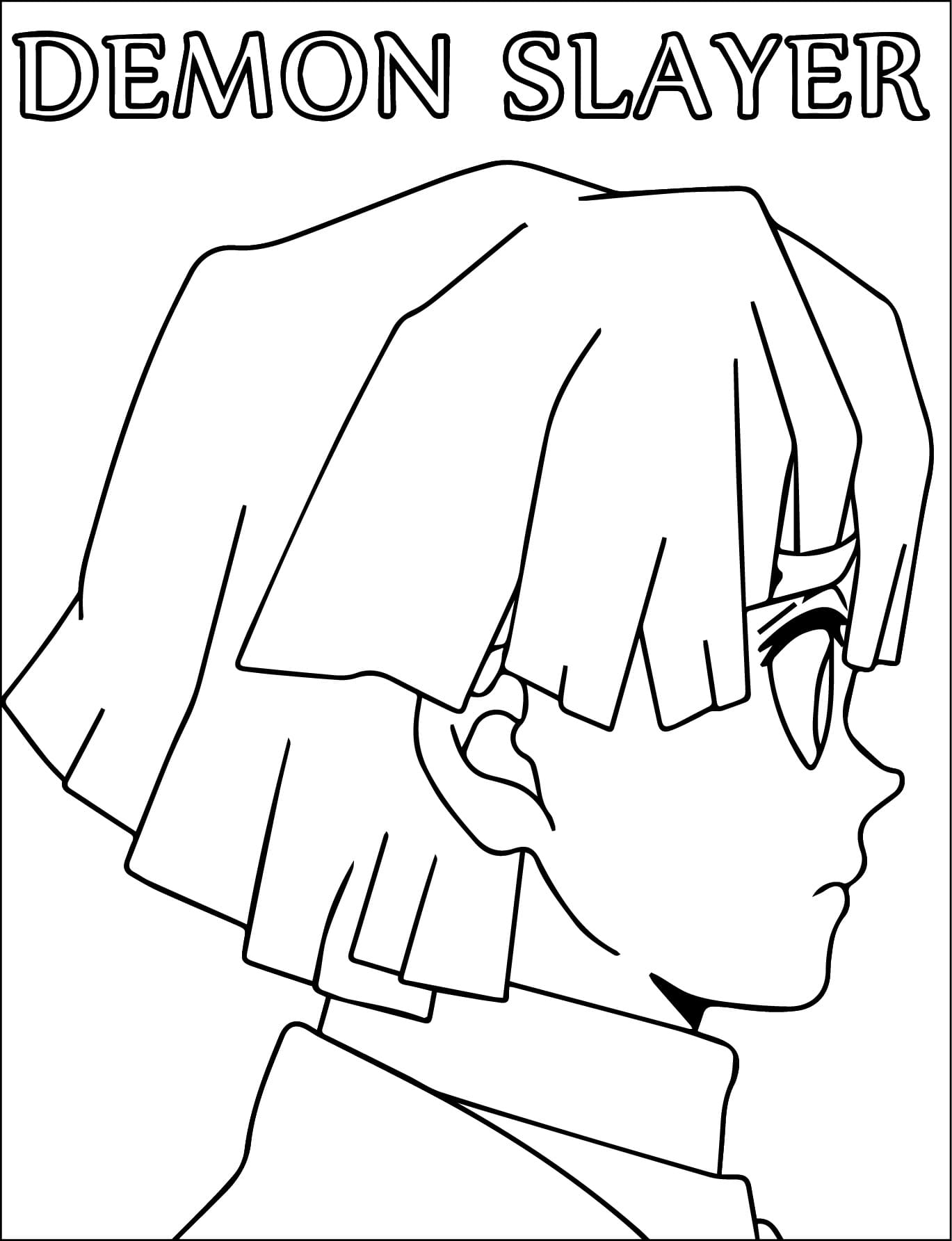 Coloriage gratuit Zenitsu #214101 de la collection Animé et Manga à imprimer