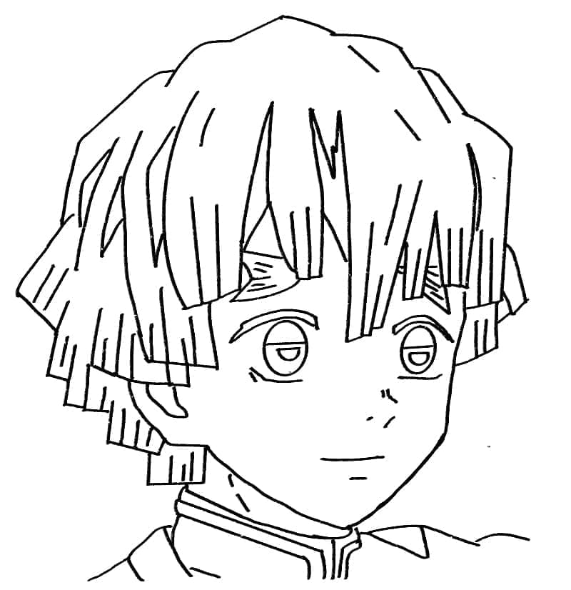 Coloriage gratuit Zenitsu #214106 de la collection Animé et Manga à imprimer
