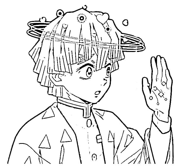 Coloriage gratuit Zenitsu #214111 de la collection Animé et Manga à imprimer