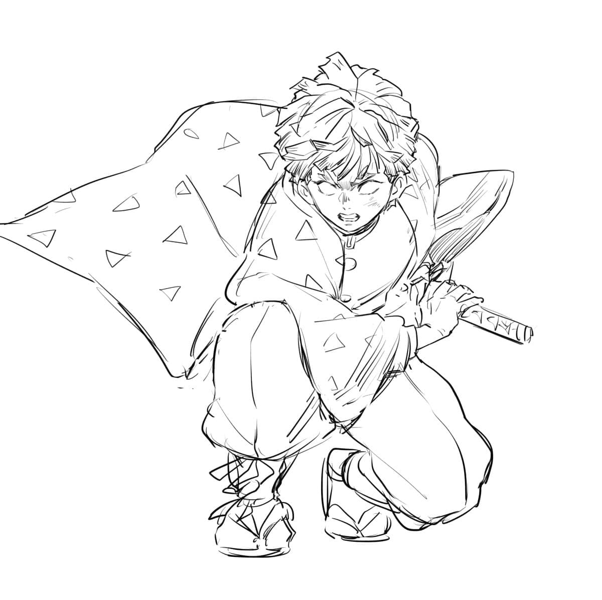 Coloriage gratuit Zenitsu #214130 de la collection Animé et Manga à imprimer