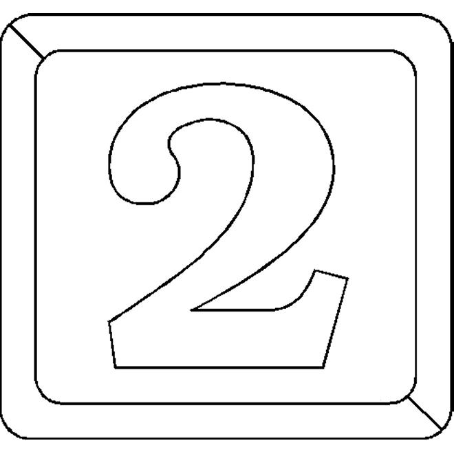 Joli coloriage Chiffres #125292 de la collection Apprentissage et Éducation, prêt à imprimer pour petits et grands