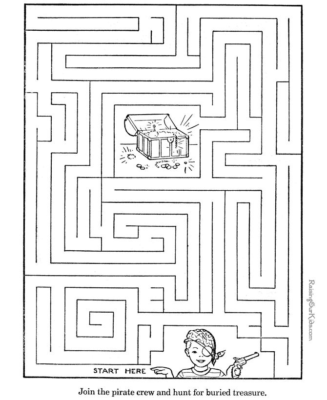 Coloriage gratuit Labyrinthes #126709 de la collection Apprentissage et Éducation à imprimer
