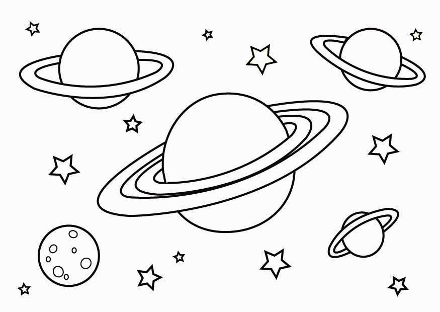 Dessin à colorier: Planete (Système Solaire) (Apprentissage et Éducation) #157603 - Coloriages à Imprimer Gratuits