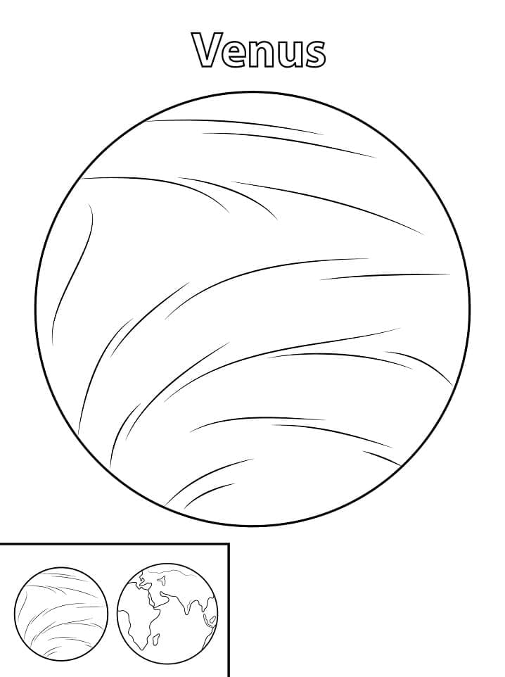 Coloriage gratuit Planete (Système Solaire) #193877 de la collection Apprentissage et Éducation à imprimer
