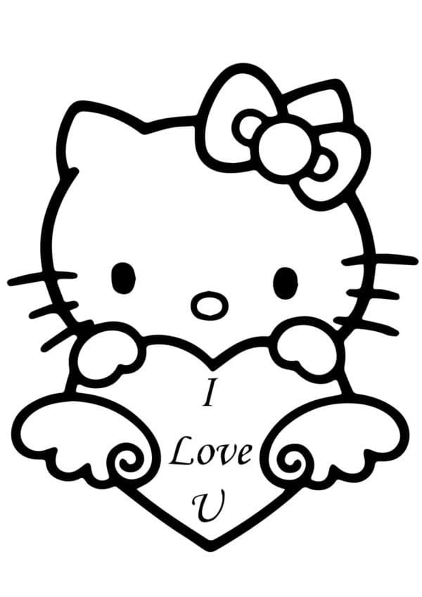 Dessin à colorier Amour #192370 issu de la collection Autres, prêt à imprimer
