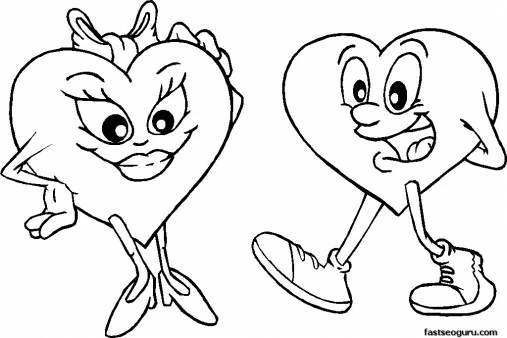 Coloriage imprimable Amour #88512 de la collection Autres à colorier aux crayons
