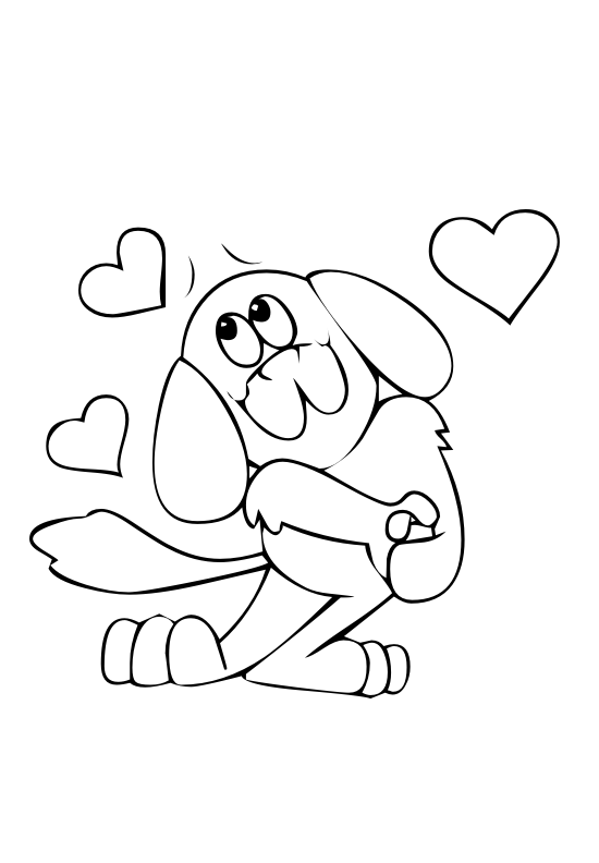 Dessin à colorier Amour #88758 issu de la collection Autres, prêt à imprimer