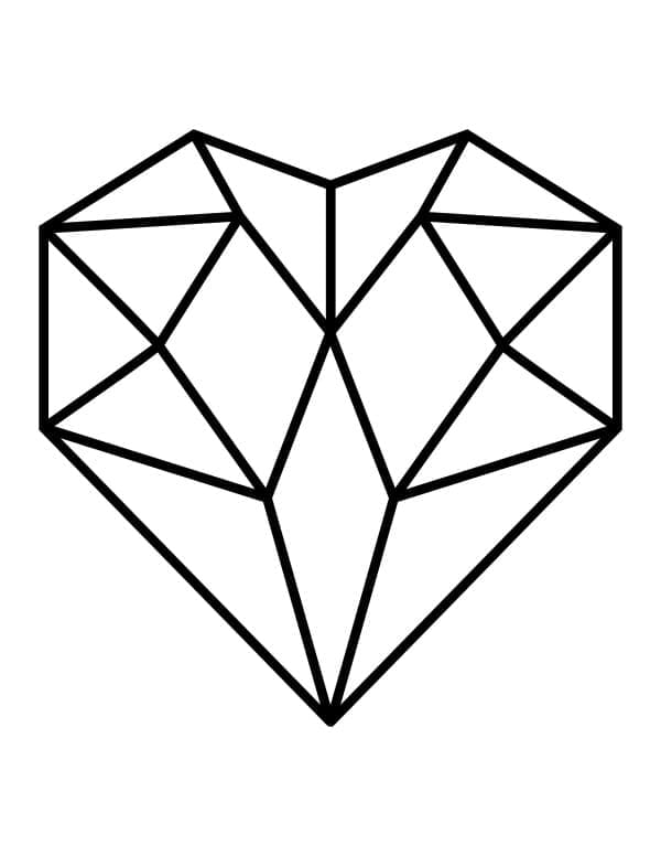 Coloriage gratuit Coeur #173245 de la collection Autres à imprimer