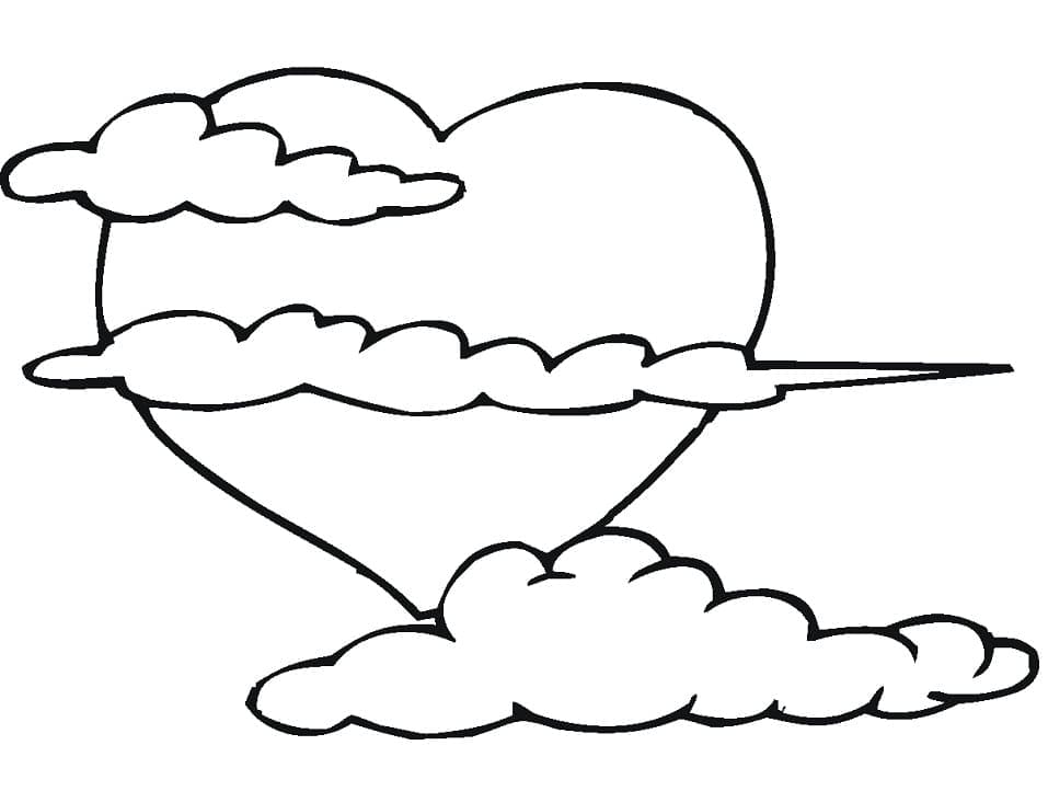 Coloriage gratuit Coeur #173248 de la collection Autres à imprimer